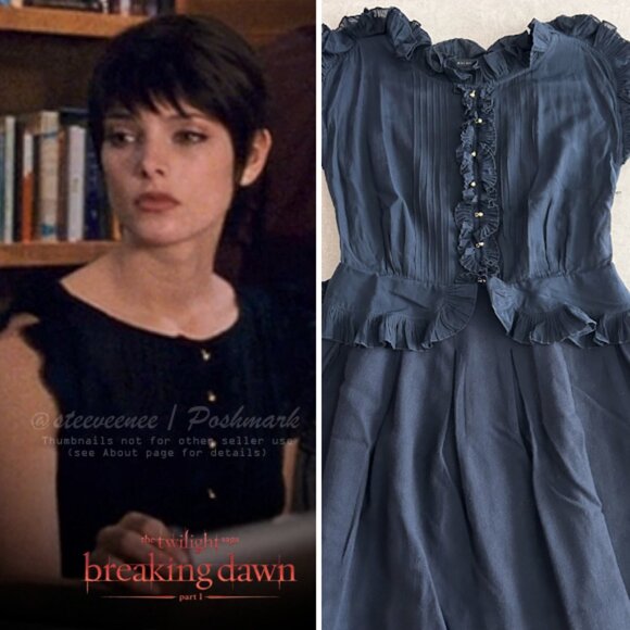 Marc by Marc Jacobs Navy Ruffle Dress ASO Alice Cullen